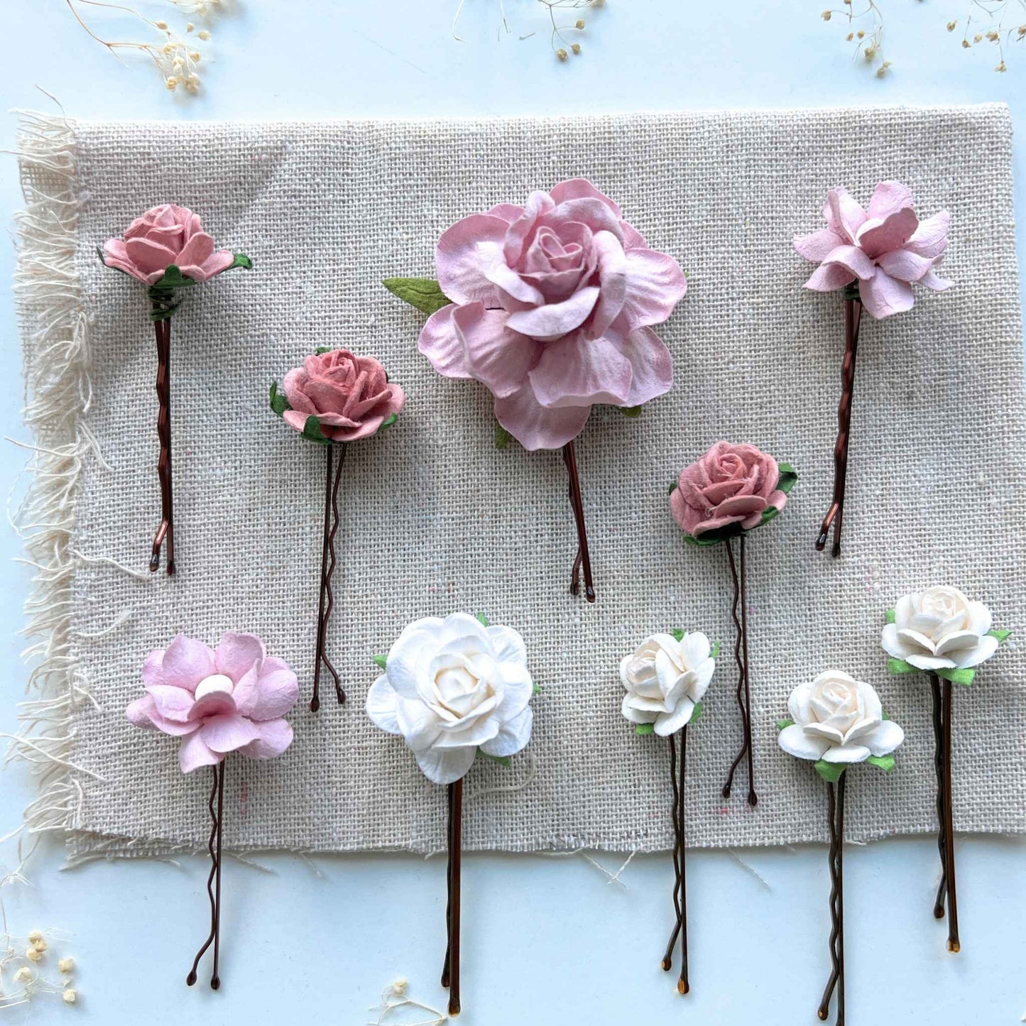 Romantic Hair Pins for Girl Braids Flower Hair Pieces Wedding Women