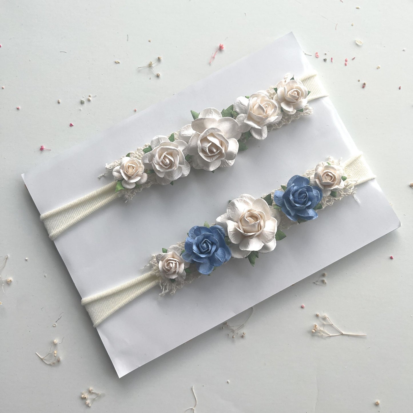 White Flower Headband Gift for Baby Girl Newborn Infant Toddler