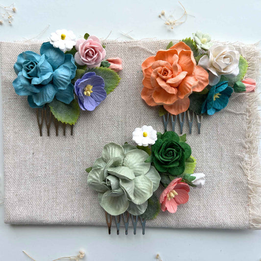 Flower Hair Piece Hair Comb Hair Accessories Sage Green Wedding