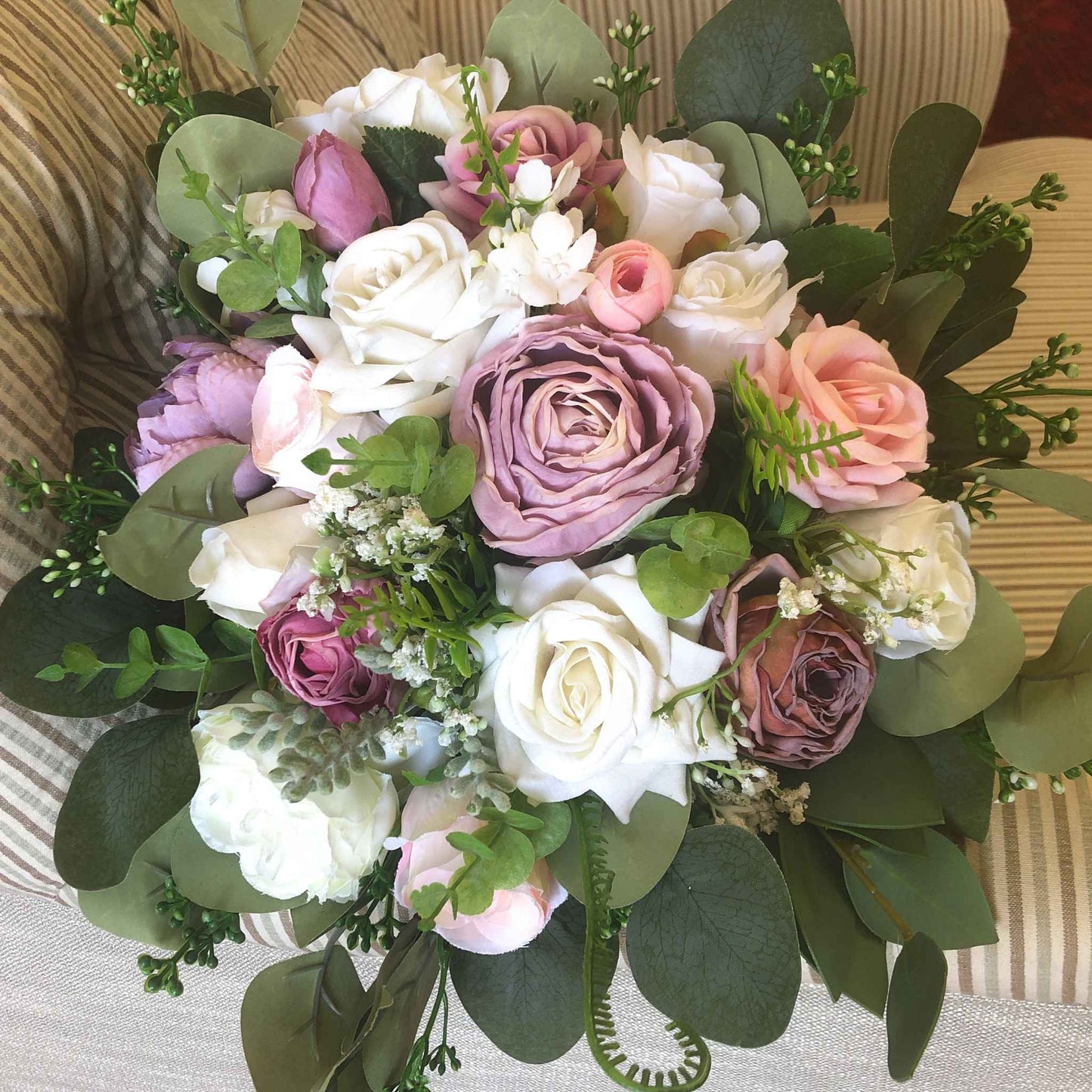 Graceful Wedding Bouquet Dusty Rose Artificial Flower Bridal Bouquet Bridesmaid Bouquet