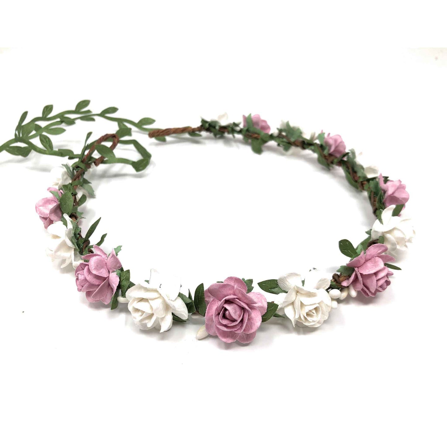 Toddler Flower Crown Headband Girl Floral Head Piece Pink