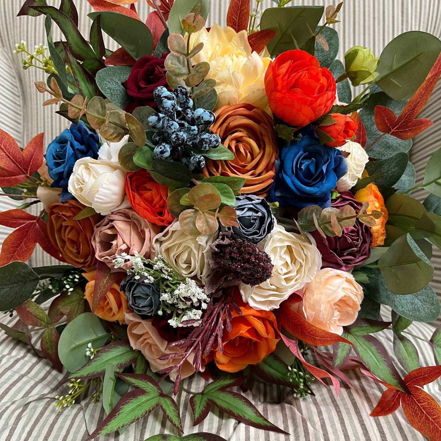 Rustic Wedding Bouquet Fall Wedding Bridal Bouquet Bridesmaid Artificial Flower Bouquet